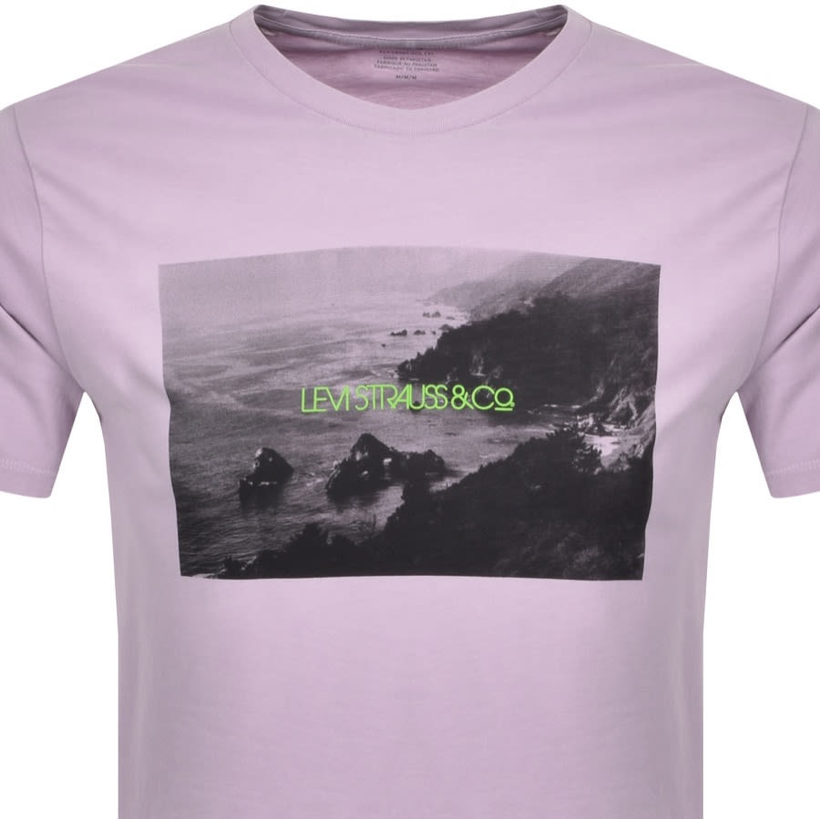 Alternative Image for ProductLevis Original Crew Neck Logo T Shirt Lilac2